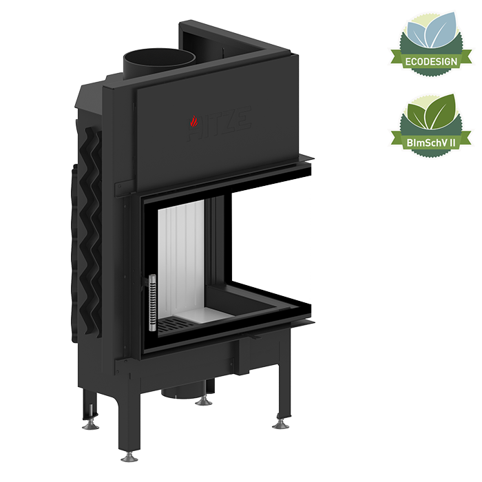 Biokominek wiszący lub do zabudowy  INSIDE 900 BLACK HITZE ALBERO AL11RH kominek fireplace DECOR 2 - Biokominek wiszący lub do zabudowy  INSIDE 900 BLACK